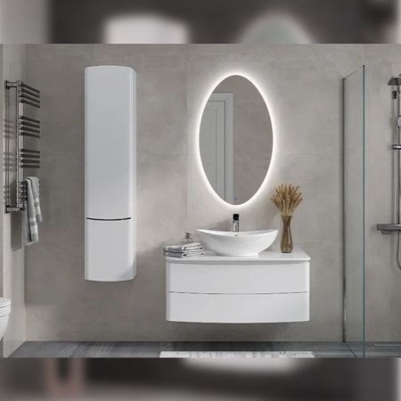 Пенал (35см) Velvex Luna pp.LUN.35, белый, артикул pp.LUN.35