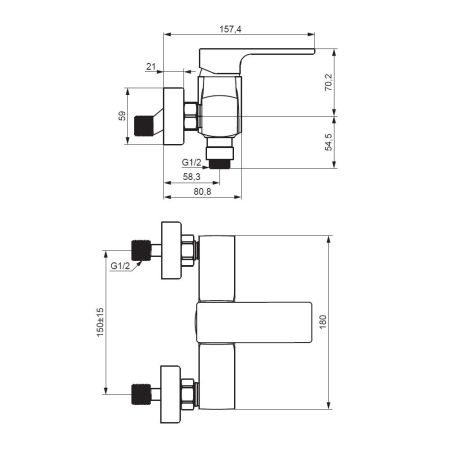 532000000 Gala смеситель для душа, хром