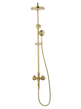 Душевая система WONZON & WOGHAND STEAM, Брашированное золото (WW-88739008-BG), артикул WW-88739008-BG