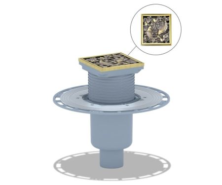 Душевой трап Bronze de Luxe 21980-5902, бронза, артикул 21980-5902