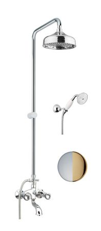 Душевая система Fiore VENERE SKY (SWAROVSKI®) 13CO0615, хром/золото, артикул 13CO0615