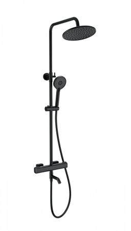 Душевая система с термостатом WONZON & WOGHAND STAY 1, Черный матовый (WW-B3051-A1-MB), артикул WW-B3051-A1-MB
