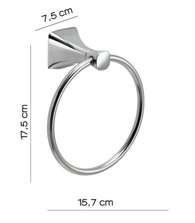 Gedy Cervino, полотенцедержатель - кольцо, цвет хром, артикул CE70(13)