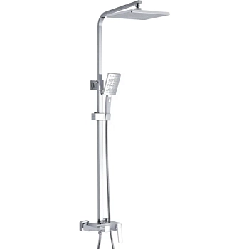 Душевая система Rose R1636F, белый/хром