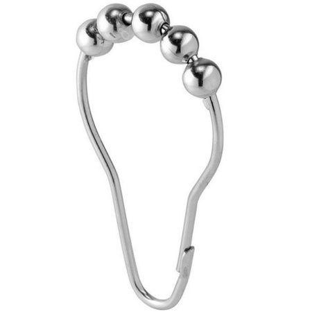 Кольцо для штор "С" хромир.металл  12шт. (уп.)