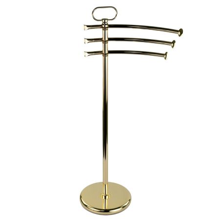 Stil Haus Prisma, стойка: 3 полотенцедержателя, цвет золото, артикул PR19(16)