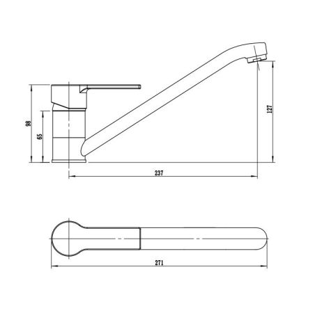 Смеситель для кухни RUSH MADEIRA (MA3245-27), артикул MA3245-27