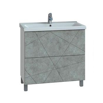 Тумба под раковину напольная VIGO Geometry 016 бетон, 70 см