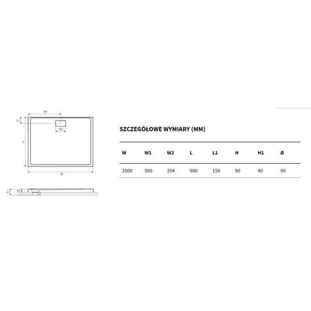 Поддон EXCELLENT Zero 100x90 (белый), артикул BREX.1203.100.090.WHN