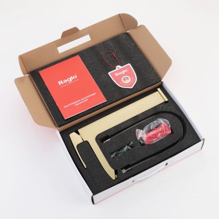 Смеситель для раковины Raglo R01.15.03, золотой сатин, артикул R01.15.03