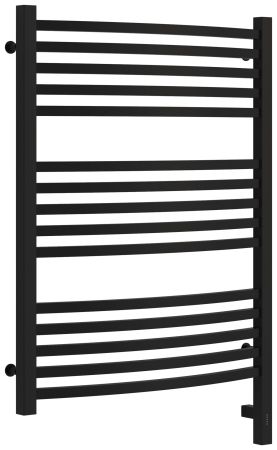 Полотенцесушитель, Сунержа, Аркус 3.0, электрический, ширина, мм-630, глубина, мм-115, высота, мм-920, межосевое расстояние-600, подключение-нижнее справа, электрокомплект-МЭМ, мощность, Вт-300, материал-нержавеющая сталь, цвет-черный матовый, артикул 31-5705-8060