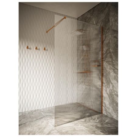 Душевая перегородка Knotlor WI120CG1RB 120х200, бронза