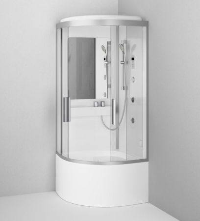 Душевая кабина AM.PM Like Deep 90x90 W80C-020A-090MTA с баней с гидромассажем