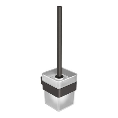 Ёршик для унитаза Lemark SMOOTH LINE с держателем, графит (9766021), артикул 9766021