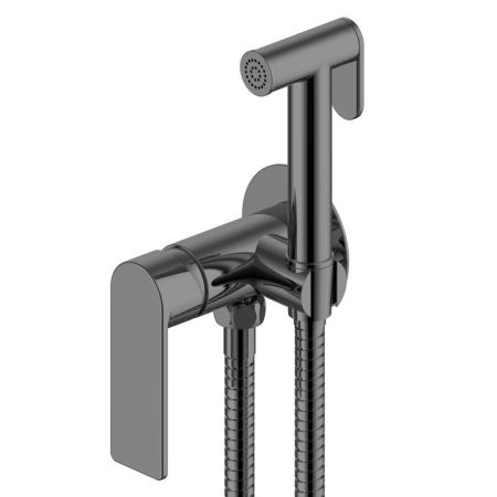 Гигиенический душ со смесителем встраиваемый VODA NVSMHGM, оружейная сталь, артикул NVSMHGM