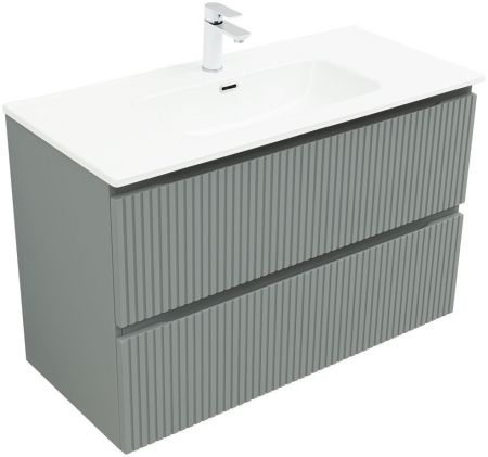 Тумба под раковину Aquanet Джейн (Flat) 100 мисти грин, артикул 00335436