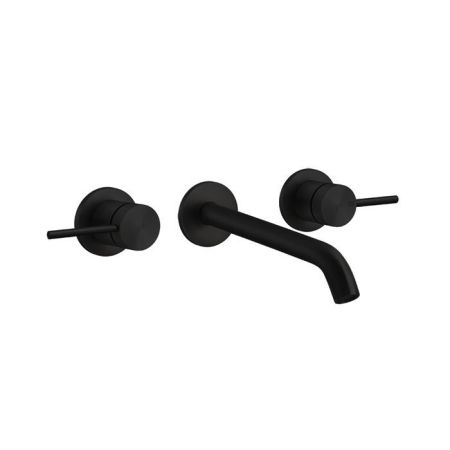 GESSI 316 Встраиваемый смеситель с изливом 200-180мм (внешние части), цвет:Black XL, артикул 54094#299