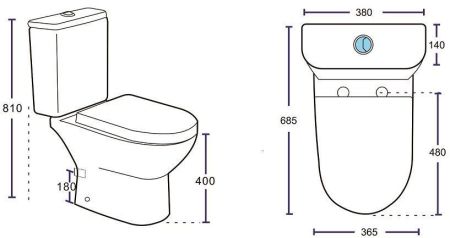 Чаша напольного унитаза Aquanet Ray-C, артикул Ray-C
