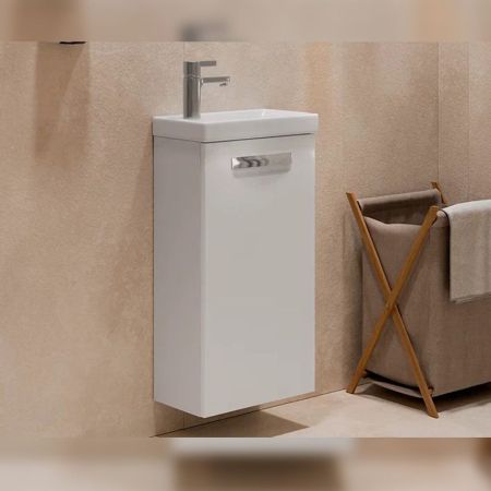 Тумба под раковину подвесная Velvex Estea tp.EST.MOD.40.1D, 40 см, артикул tp.EST.MOD.40.1D