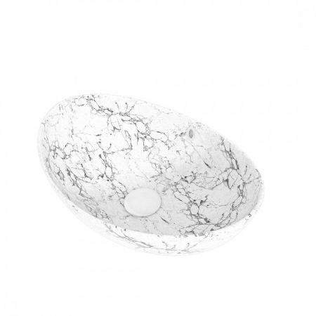 Раковина чаша Maretti EN13NS48-740MR, белый мрамор, артикул EN13NS48-740MR