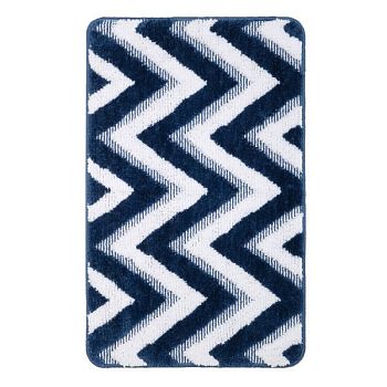 Коврик для ванной комнаты FIXSEN RIVER FX-5004M, темно-синий