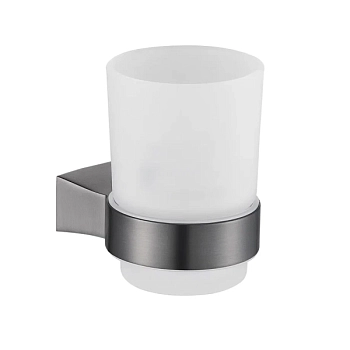 Стакан для ванной комнаты Shevanik SG5712T, оружейная сталь