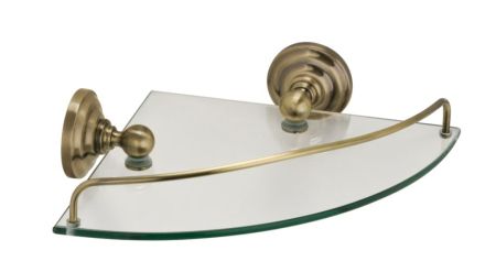 Полка FIXSEN Retro стеклянная угловая (FX-83803A), артикул FX-83803A