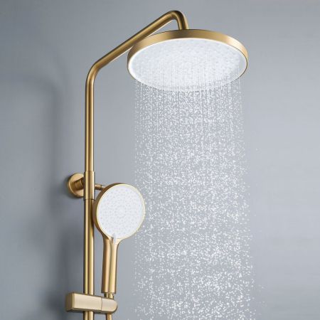Душевая система Shevanik S4336G, золотой сатин, артикул S4336G