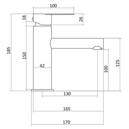 Смеситель для раковины Славен СЛ-ОД-Ж10, сатин