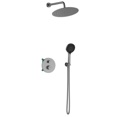 Смеситель Lemark Beluga для душа термостатический, встраиваемый (LMF-8065B-GM), артикул LMF-8065B-GM