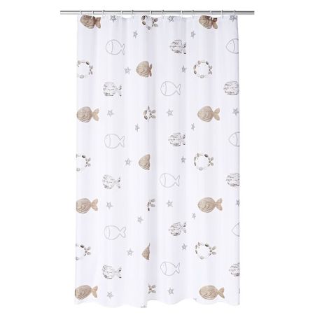 Штора для ванны Ridder Fishes 200х180 Бежевая, артикул 47819