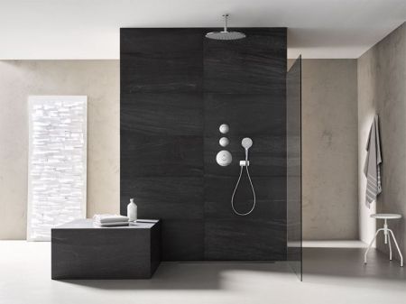 Вентиль, Kludi, Balance, тип вентиля-переключающий, тип установки-настенный встраиваемый, внутренняя часть-необходимо заказать, в комплекте-рукоятка, втулка, отражатель, цвет-хром, артикул 528150575