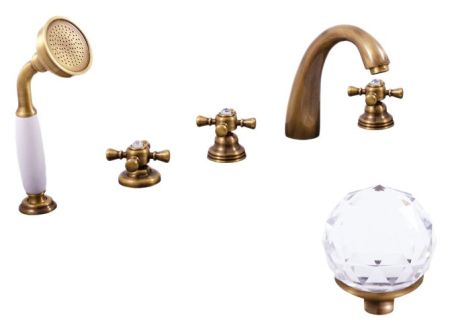 Смеситель на борт ванны Rav Slezak Brilliance176.5P хром, артикул Brilliance176.5P