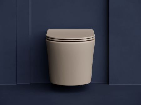 Подвесной унитаз Balearica Rimless (цвет Капучино Матовый) CN6000MC, артикул CN6000MC