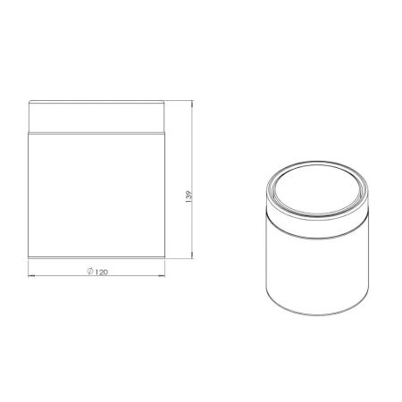 Ведро настольное JAVA S-886-1.5DG, 1.5 литра, артикул S-886-1.5DG