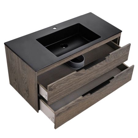 База под раковину Chiara 2D 1000 подвесная, 2 выкатных ящика soft-close, R.Oak, артикул VMC-2C2100RO