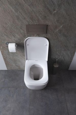 Чаша приставного унитаза Allen Brau Infinity 4.21003.20 белый глянец, артикул 4.21003.20