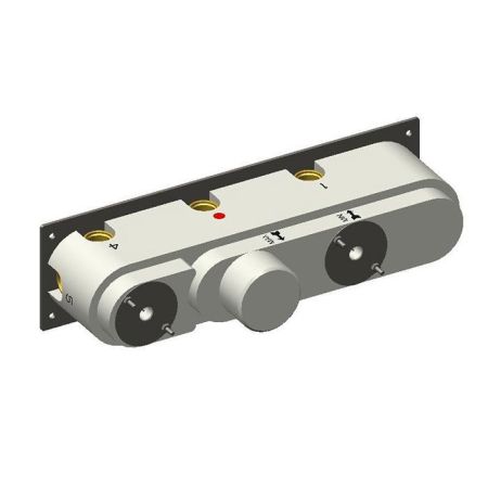 Внутрення часть, Carimali, для смесителя c держателем для душа, на 4 выхода, установка-горизонтальная, цвет-хром, артикул W21949CR