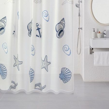 Штора для ванны Milardo Sea Fantasy 180x180 Разноцветная, артикул 508V180M11