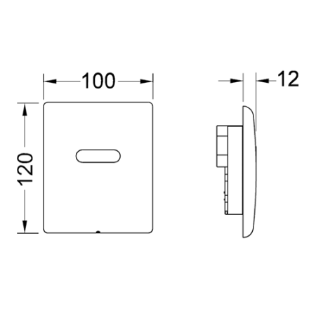TECEplanus Urinal, 230/12 V, хром глянцевый., артикул 9242353