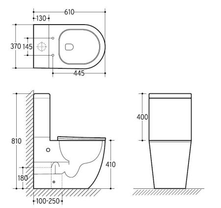 Напольный унитаз CARAVAN CT700-131W, артикул CT700-131W