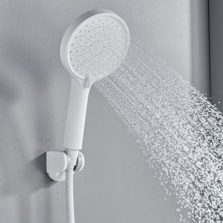 Смеситель для ванны Shevanik S4322C, белый