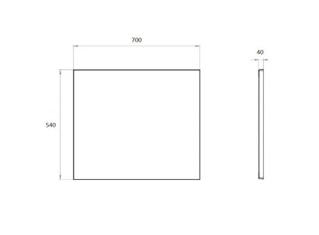 Экран боковой (для ванны Лугано/Либерти) универсальный, артикул EKR-B0000061