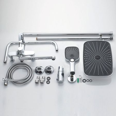 Душевая система Shevanik S6236, хром, артикул S6236