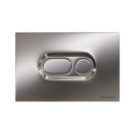Клавиша смыва, Artceram, Atelier, для унитаза, ширина, мм-245, глубина, мм-15, высота, мм-163, тип смыва-двойной, тип управления-механический, материал-ABS пластик, цвет-хром