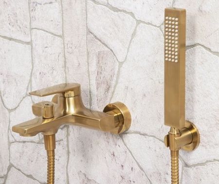 Смеситель для ванны WasserKRAFT Aisch 5501 Золото матовое, артикул 5501