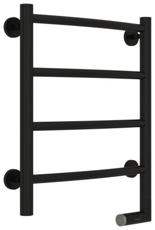 Полотенцесушитель электрический "ГАЛАНТ 2.0" 500х400 / МЭМ правый (Матовый Чёрный)