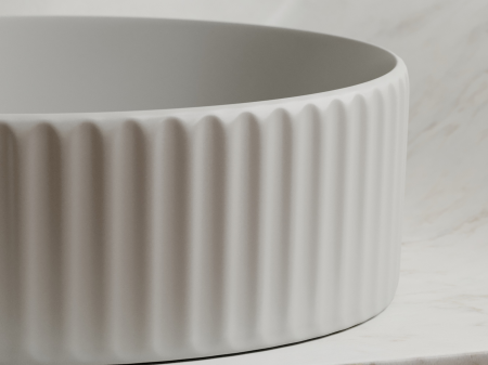 Умывальник чаша накладная круглая (цвет Серый Матовый) Элемент (Element) 360x360x115мм, артикул CN6057MSG