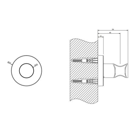 Gessi Emporio Emporio shower Держатель неподвижный для душевой лейки, цвет: Black XL, артикул 38657#299