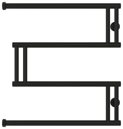 Полотенцесушитель водяной High-Tech model "M+" 600х600 (Матовый черный), артикул 31-4050-6060